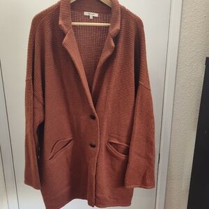 Madewell Burnt Orange Knit Blazer